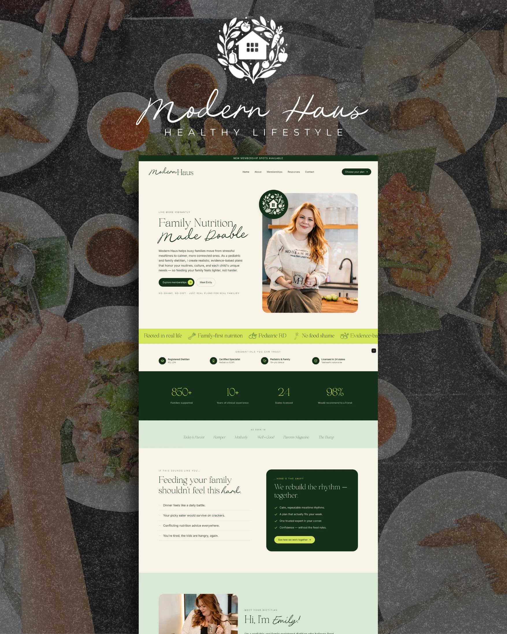 Modern Haus website design
