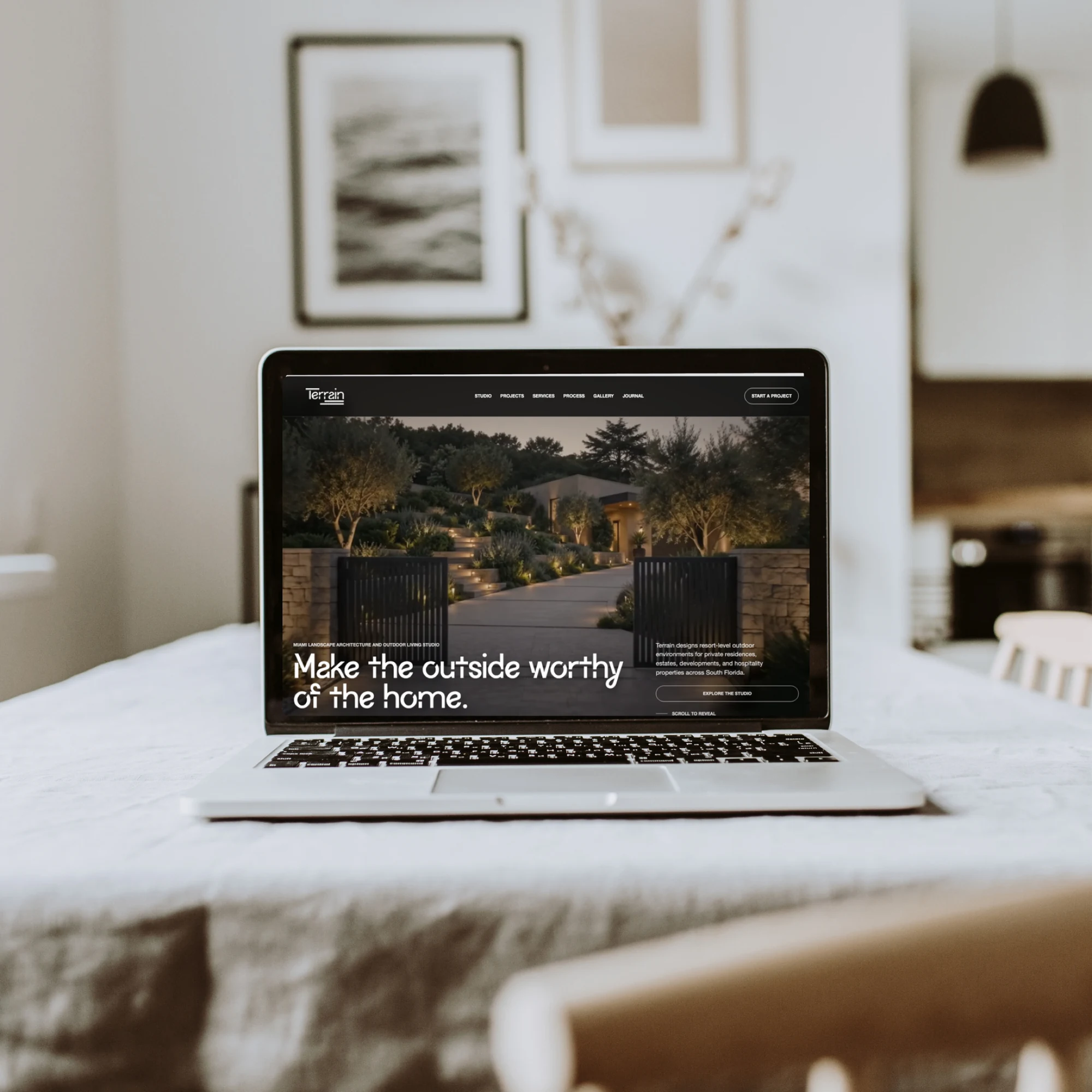 Terrain website design